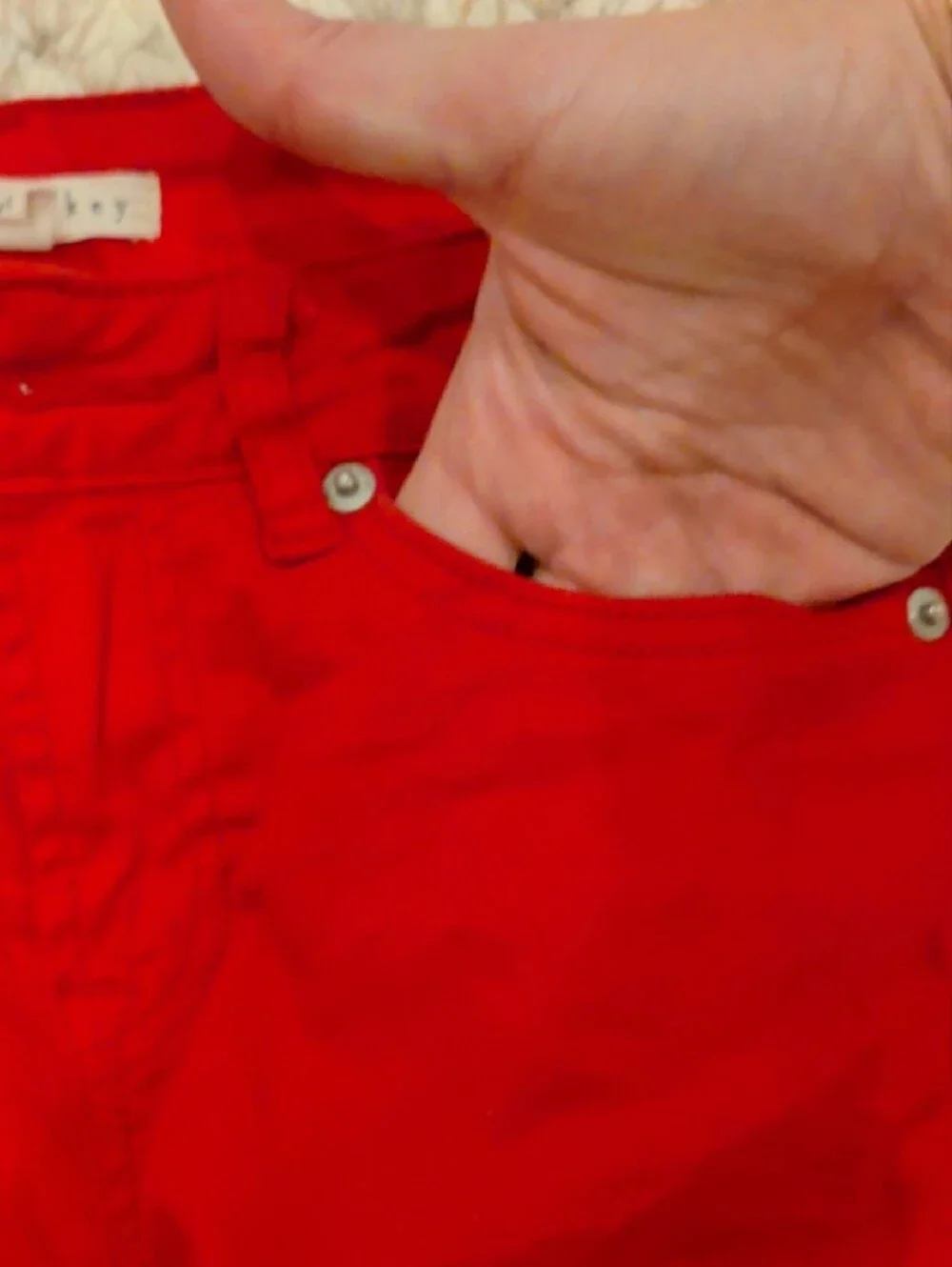 Copper Key Red Girls' Denim Shorts